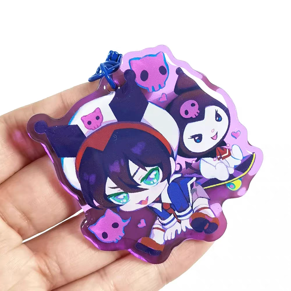 Custom Epoxy Holographic Acrylic Keychains/Charms