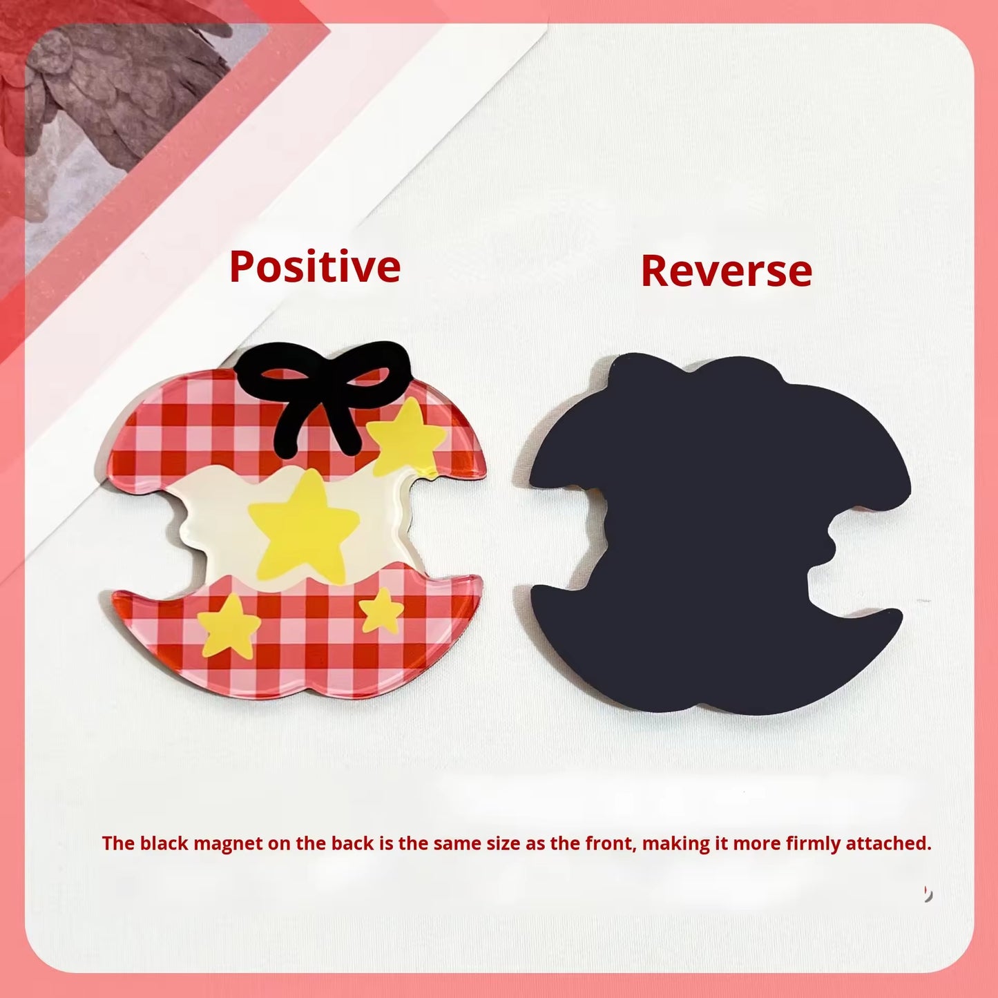 Custom Fridge Magnet Cute Cartoon Apple Clip Home Decoration Custom Children's Day