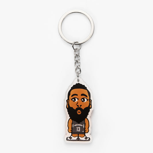 Custom Cartoon Basketball Player Acrylic Keychain | Personalized Sports Fan Gift