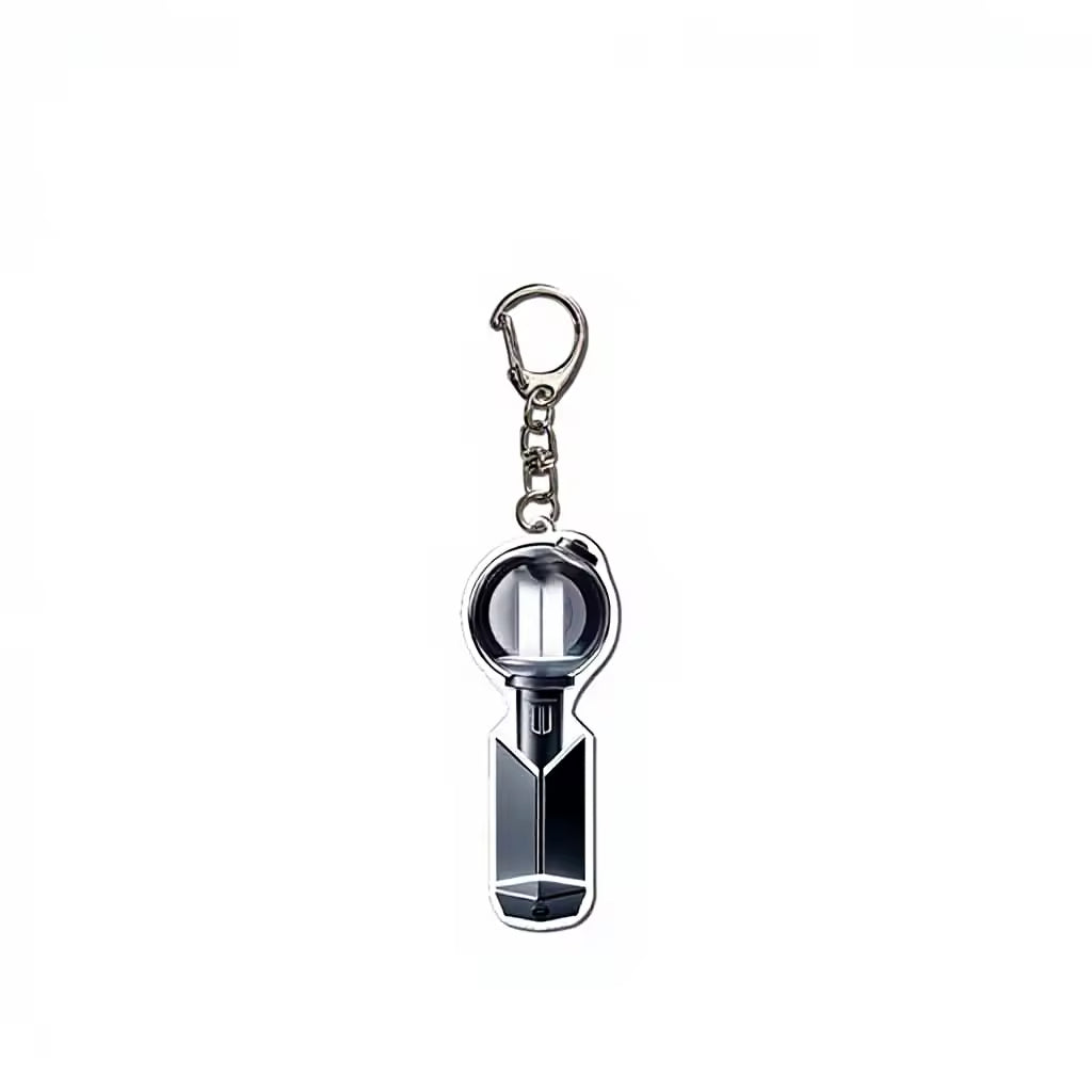Kpop Merchandise New Bts Cartoon Acrylic Photocard Holder Keychain Gift for ARMY Custom Keychains