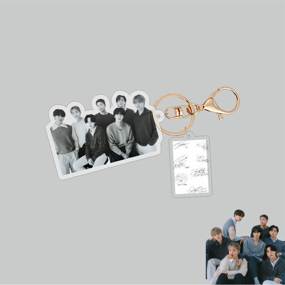 KPOP Idol Bangtan Boys Lightweight Photo Keychain UV Printing for Backpack Bag Accessories Gift
