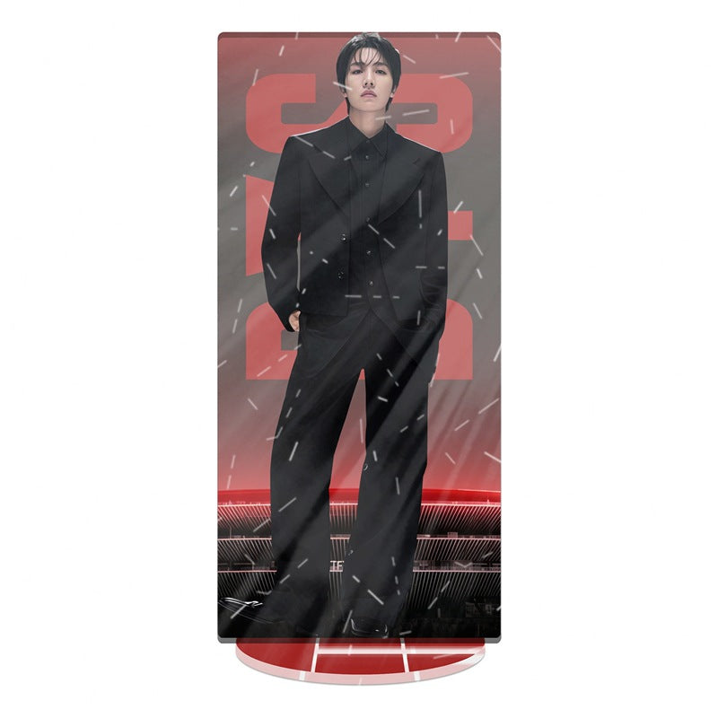 BTS 2026 World Tour Acrylic Stained Glass Standee – Double Layer Printed Display (BTS 7V)
