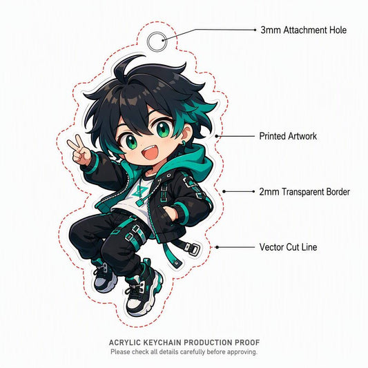 How to Turn Artwork Into Custom Acrylic Keychains
