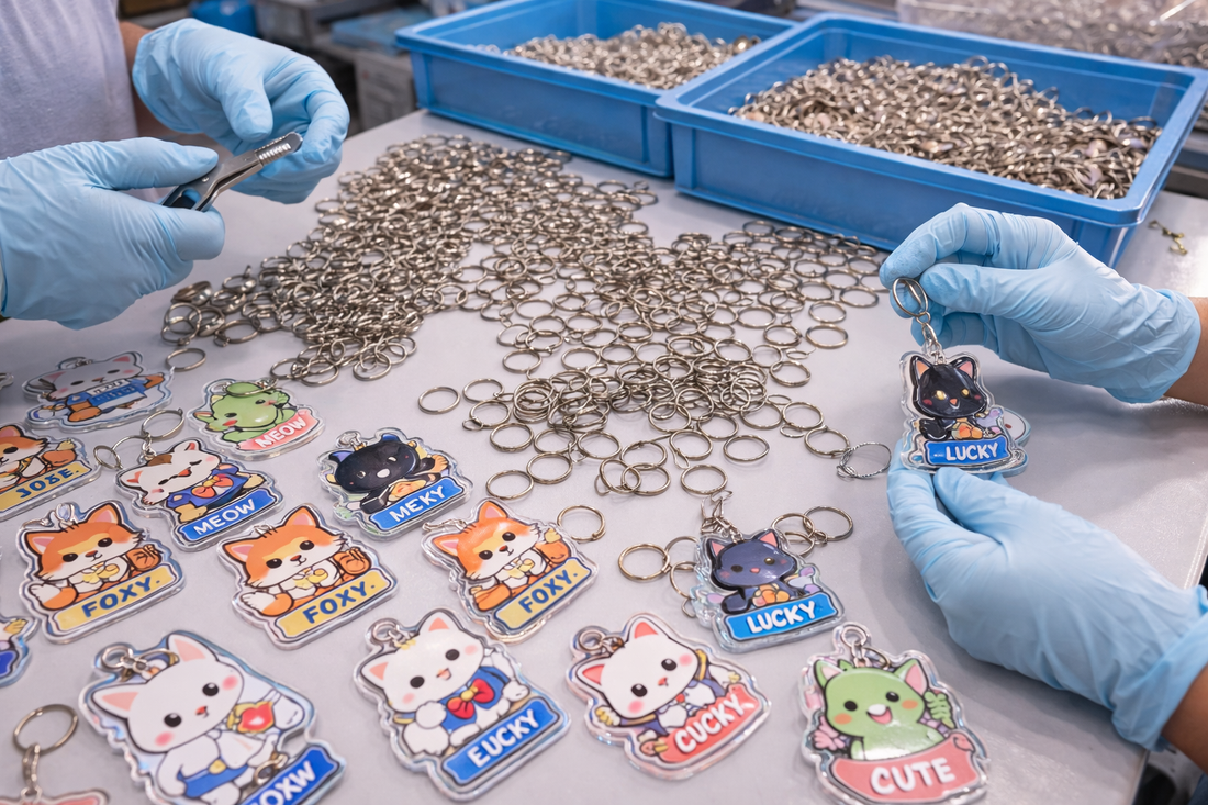 How Custom Acrylic Keychains Are Made (Production Process Explained)