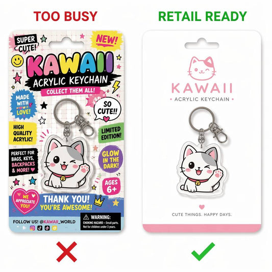 Acrylic Keychain Backing Cards: How to Design Retail-Ready Packaging