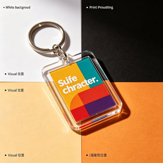 How to Use White Ink in Transparent Acrylic Keychain Designs