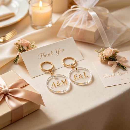 Custom Acrylic Keychains for Wedding Favors: Personal Gift Ideas for Guests