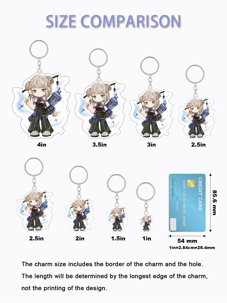 Acrylic Keychain Size Guide: How to Choose the Right Size for Custom Keychains