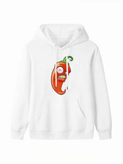 Custom hooded sweatshirt with single-sided printing