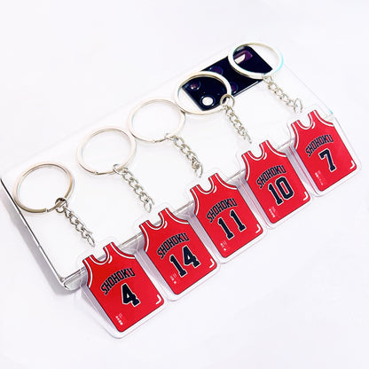 Custom Sports Jersey Number Acrylic Keychain – Personalized Athlete Gift for Fans & Teams