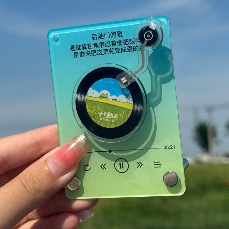 Custom NFC Acrylic Keychain Rotating Music Album Celebrity Concert Merch Bag Pendant Personalized
