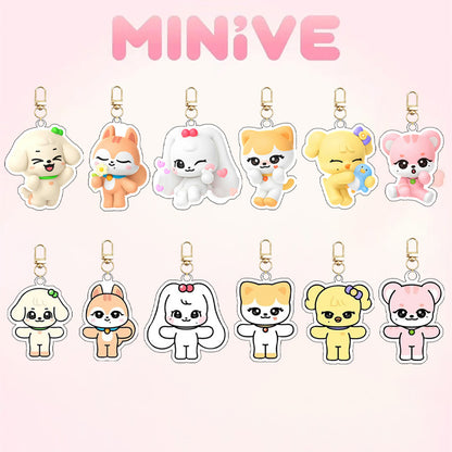 KPOP Idol Miniteen SKZ UV Printed Acrylic Keychain Custom Digital Photo Cartoon Charm Pendant Keyring