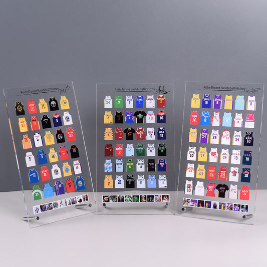 Acrylic Jersey Stand | Mini Sports Jersey Display for NBA & Football Fans | Desk Collectible Gift