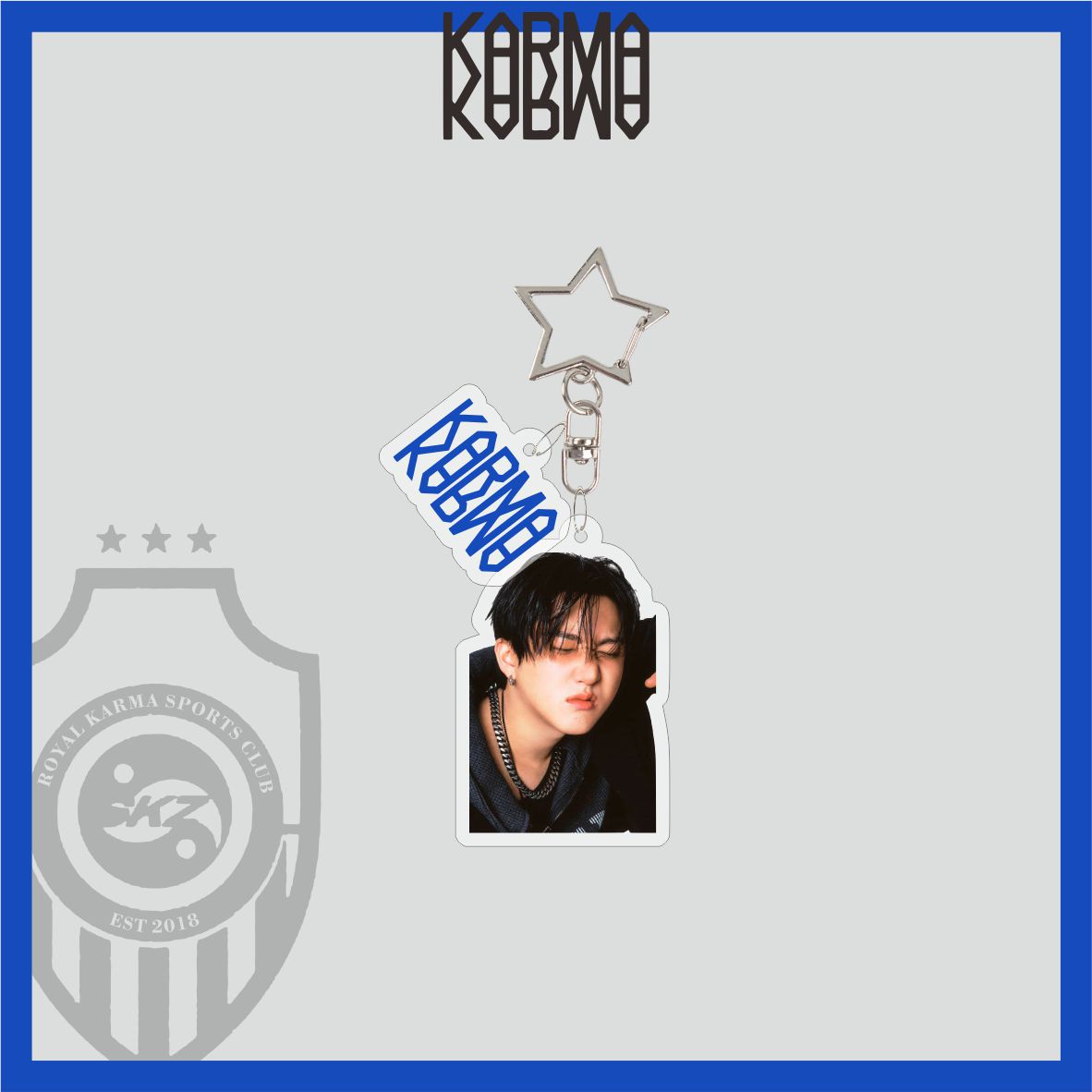 Stray Kids ‘KARMA’ Acrylic Keyring Charm – Official Merchandise