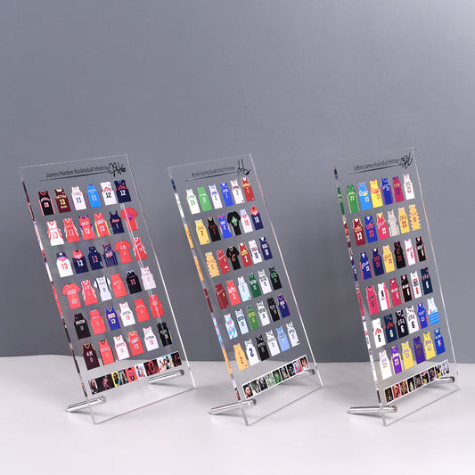 Acrylic Jersey Stand | Mini Sports Jersey Display for NBA & Football Fans | Desk Collectible Gift