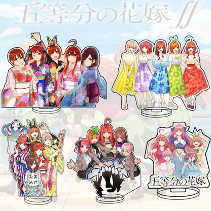 Quintessential Quintuplets Acrylic Stand Miku Ichika Yotsuba Itsuki Heart Anime Figure Desk Decor Gift
