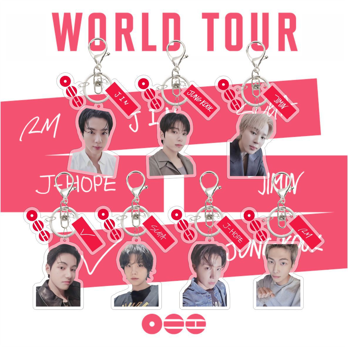 BTS 2026 Comeback Tour Acrylic Keychain – Kpop Idol Charm (V Kim Taehyung Edition)