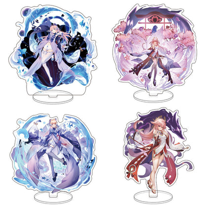Genshin Impact Acrylic Stands: Hu Tao, Gan Yu, Keqing, Kley, Venti, Xingqiu, Diluc, Zhongli, Yanfei Figurines – Anime & Manga