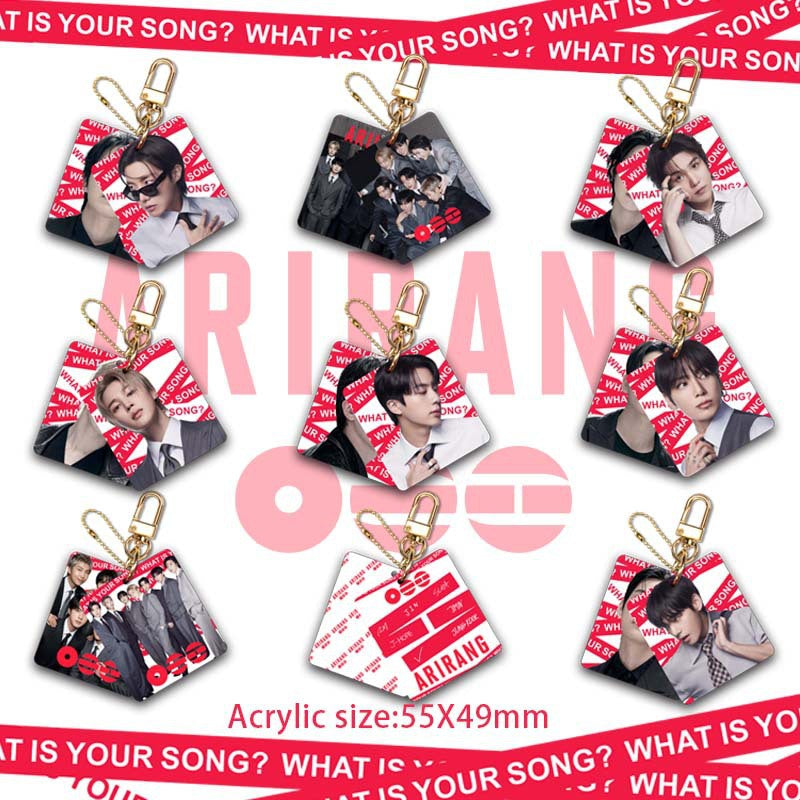 BTS ARIRANG Album Acrylic Phone Charm Set – Kpop Idol Hanging Accessories