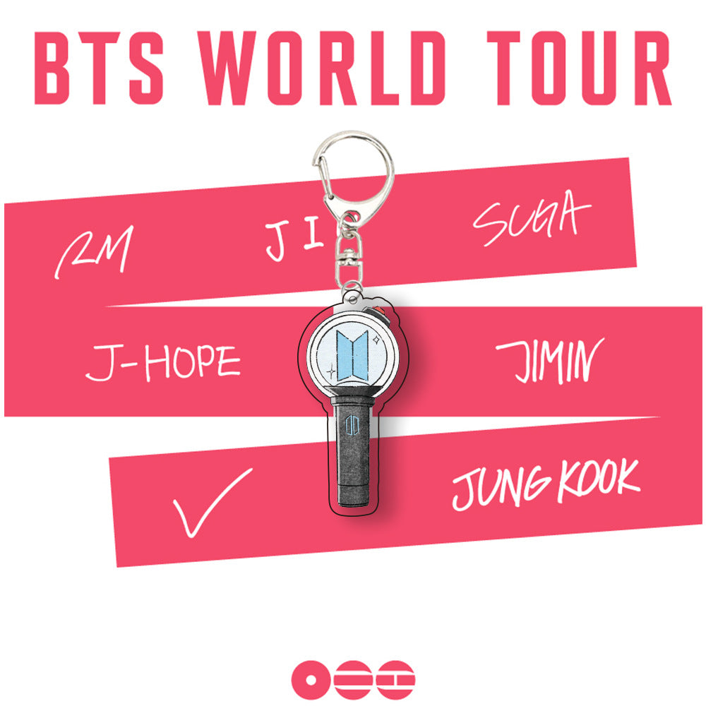 Kpop Merchandise New Bts Cartoon Acrylic Photocard Holder Keychain Gift for ARMY Custom Keychains
