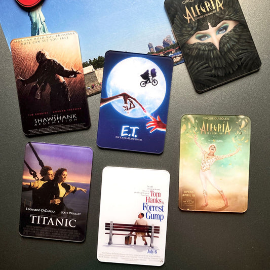 Classic Movie Style Fridge Magnets Vintage Poster Magnetic Custom Refrigerator Decor