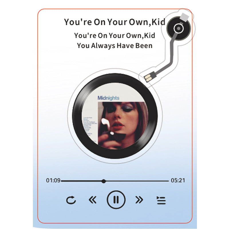 Custom NFC Acrylic Keychain Rotating Music Album Celebrity Concert Merch Bag Pendant Personalized