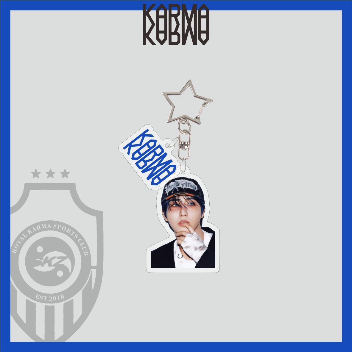 Stray Kids ‘KARMA’ Acrylic Keyring Charm – Official Merchandise