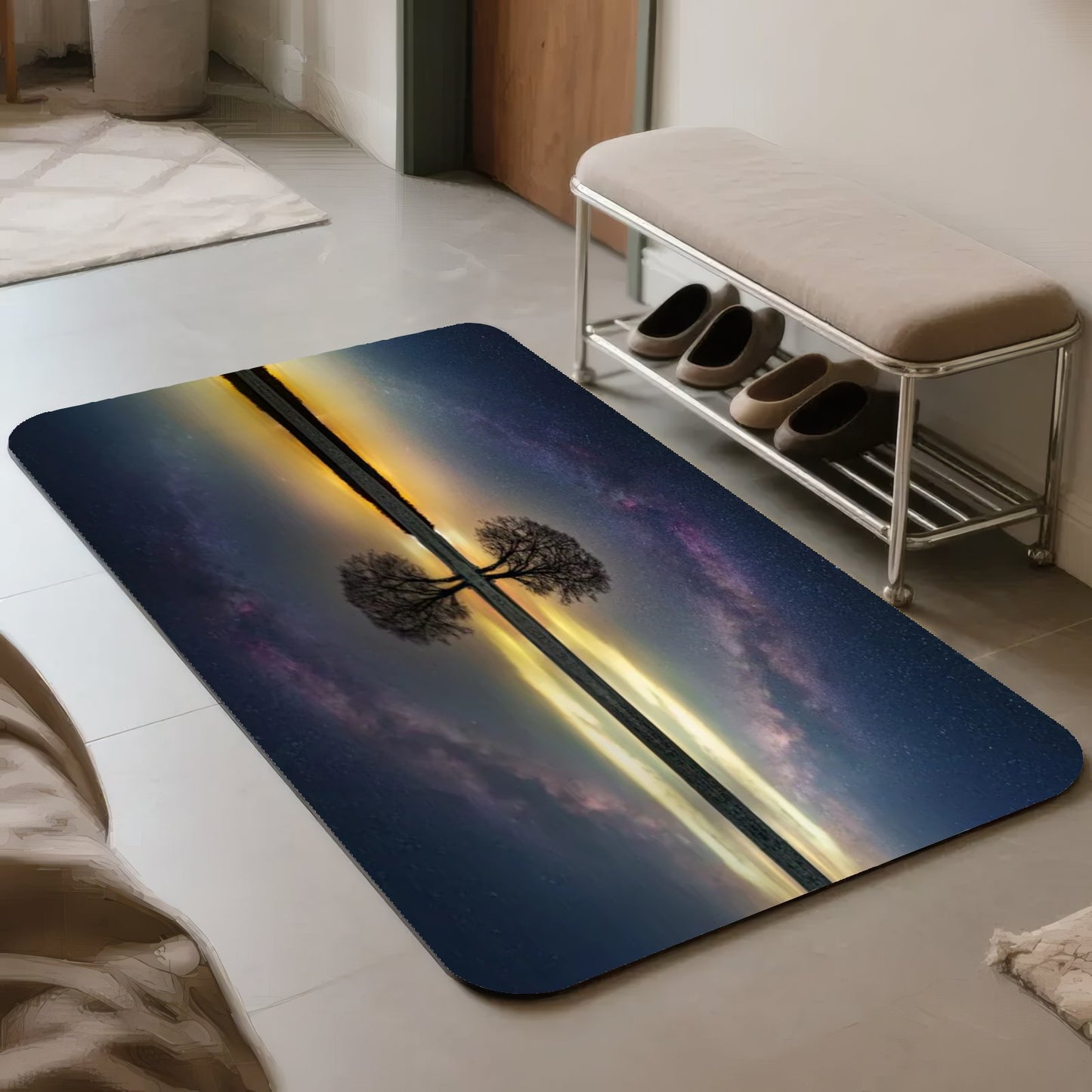 Custom Home Flannel Decorative Floor Mats