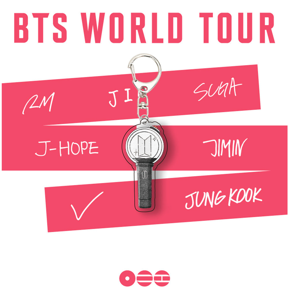 Kpop Merchandise New Bts Cartoon Acrylic Photocard Holder Keychain Gift for ARMY Custom Keychains