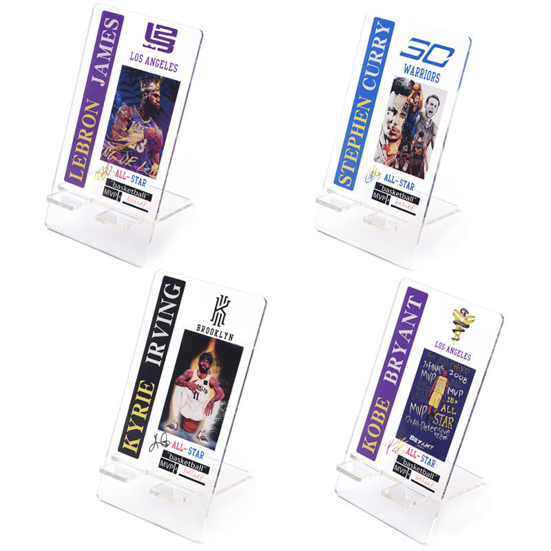 Custom Acrylic Phone Stand – World Cup Soccer Player Desk Holder, Durable Clear Kickstand for iPhone & Android