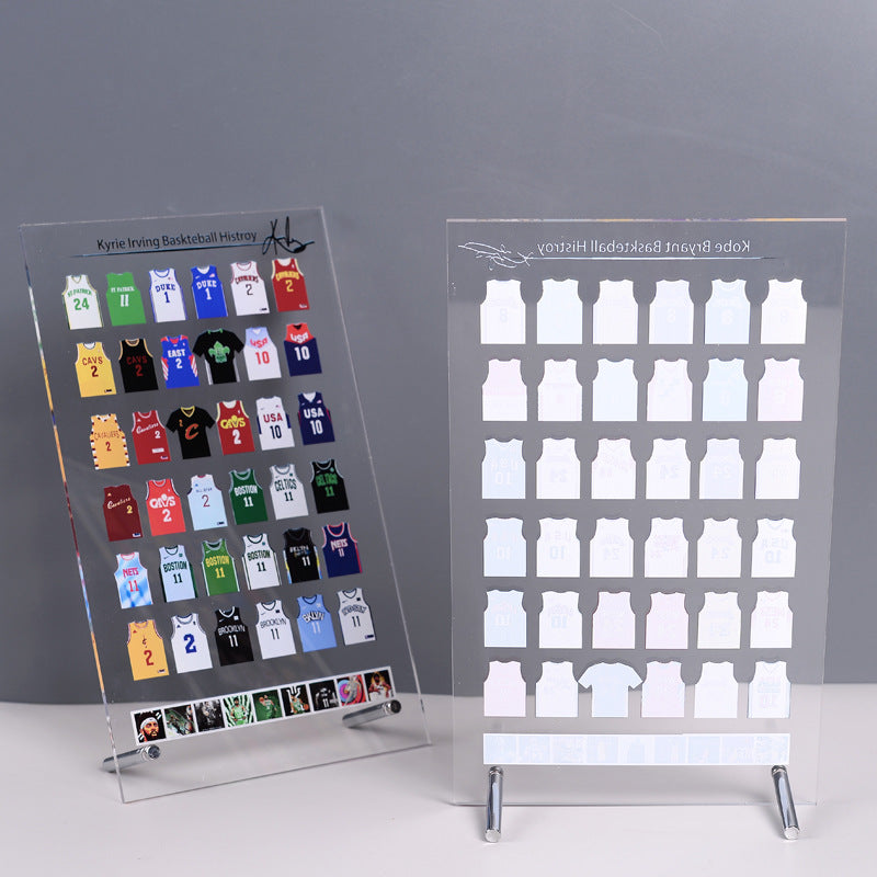 Acrylic Jersey Stand | Mini Sports Jersey Display for NBA & Football Fans | Desk Collectible Gift