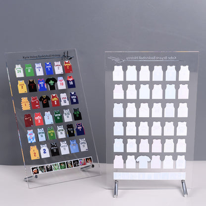 Acrylic Jersey Stand | Mini Sports Jersey Display for NBA & Football Fans | Desk Collectible Gift