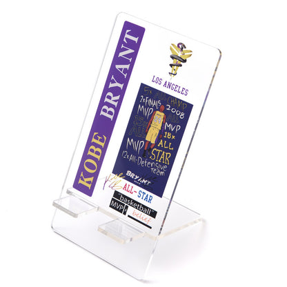 Custom Acrylic Phone Stand – World Cup Soccer Player Desk Holder, Durable Clear Kickstand for iPhone & Android