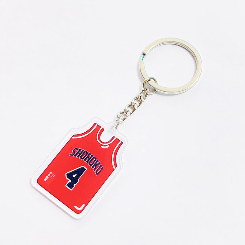 Custom Sports Jersey Number Acrylic Keychain – Personalized Athlete Gift for Fans & Teams