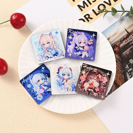 Custom Acrylic Anime Fridge Magnet – Personalized Text Cartoon City Souvenir