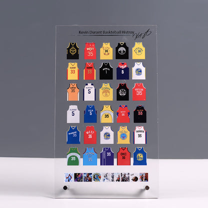 Acrylic Jersey Stand | Mini Sports Jersey Display for NBA & Football Fans | Desk Collectible Gift