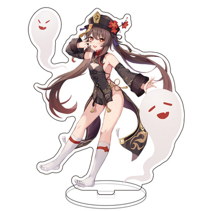 Genshin Impact Acrylic Stands: Hu Tao, Gan Yu, Keqing, Kley, Venti, Xingqiu, Diluc, Zhongli, Yanfei Figurines – Anime & Manga
