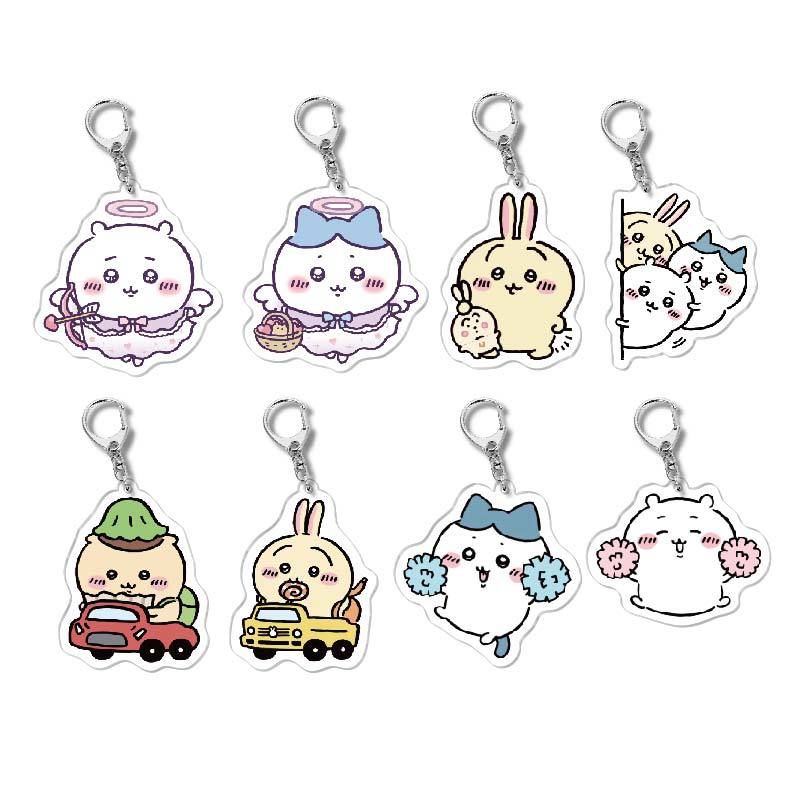 Japanese Anime Chiikawa Acrylic Keychain Hachiware Usagi Cute Lightweight Bag Pendant Decoration Gift