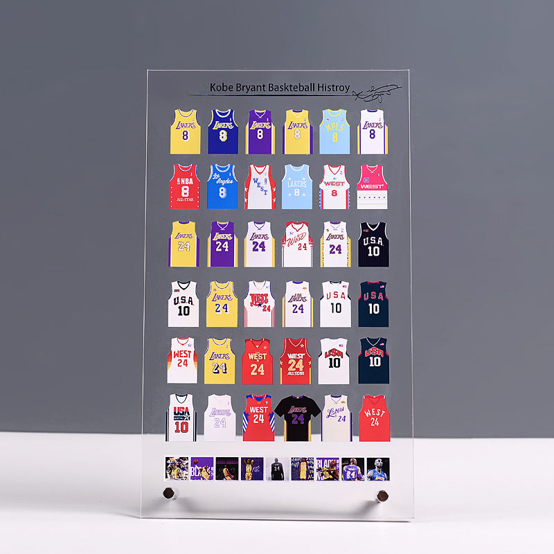 Acrylic Jersey Stand | Mini Sports Jersey Display for NBA & Football Fans | Desk Collectible Gift