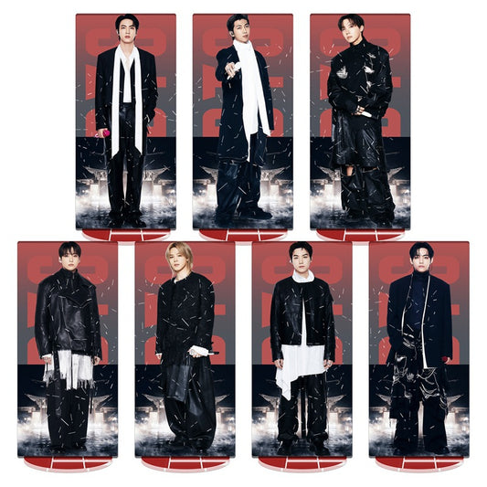 BTS 2026 World Tour Acrylic Stained Glass Standee – Double Layer Printed Display (BTS 7V)