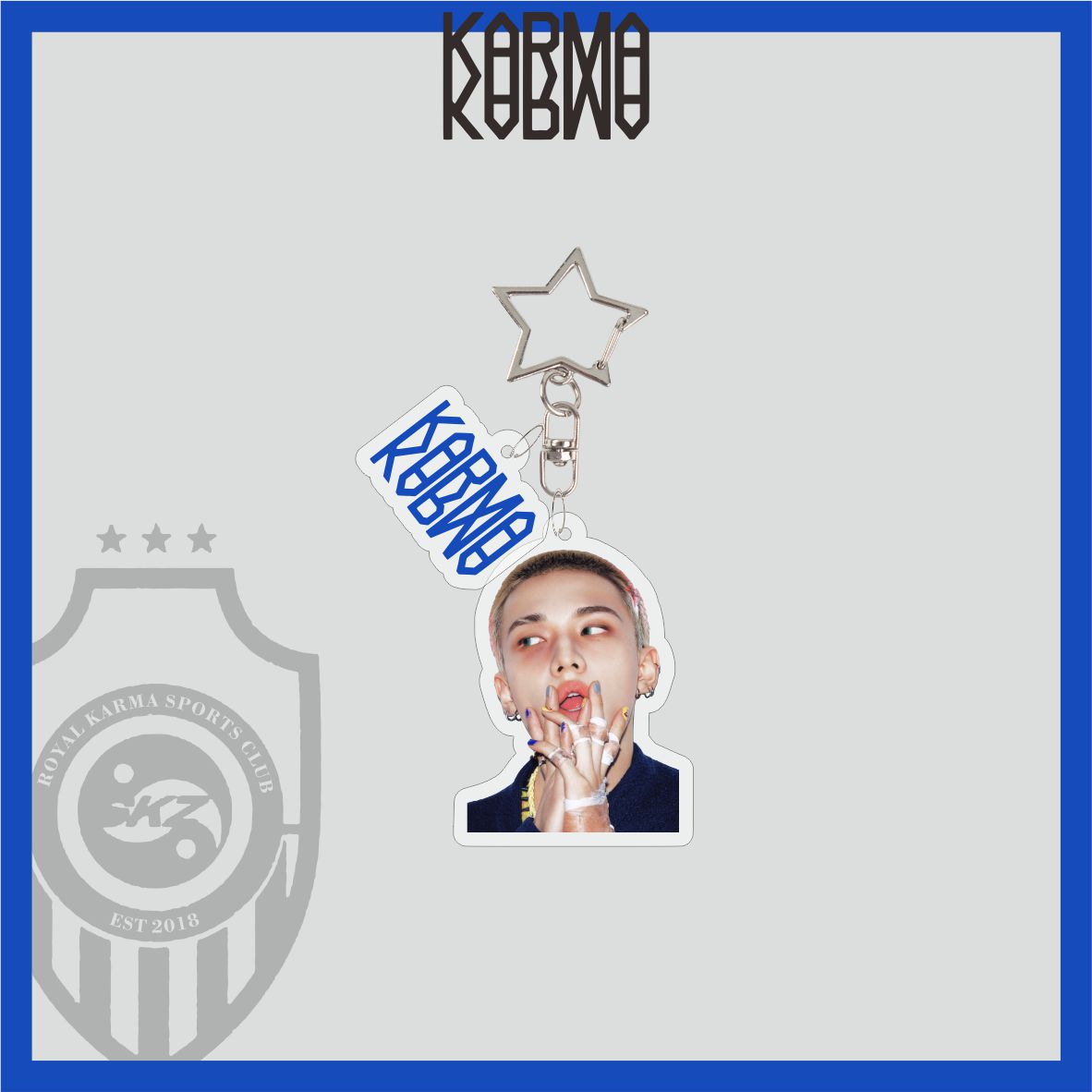 Stray Kids ‘KARMA’ Acrylic Keyring Charm – Official Merchandise
