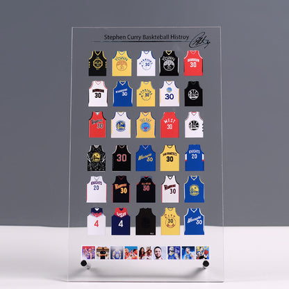 Acrylic Jersey Stand | Mini Sports Jersey Display for NBA & Football Fans | Desk Collectible Gift
