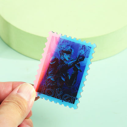 Custom Acrylic Fridge Magnet Holographic Die-Cut Cartoon Anime Celebrity 3D Creative Soft Magnetic Sticker