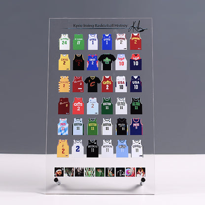 Acrylic Jersey Stand | Mini Sports Jersey Display for NBA & Football Fans | Desk Collectible Gift