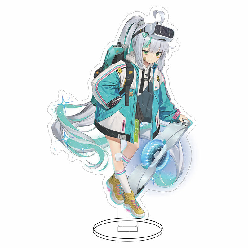 Anime Girl Standee Double-Sided Clear Display Figure Kawaii Character Desk Decor Collectible Gift Acrylic Standee