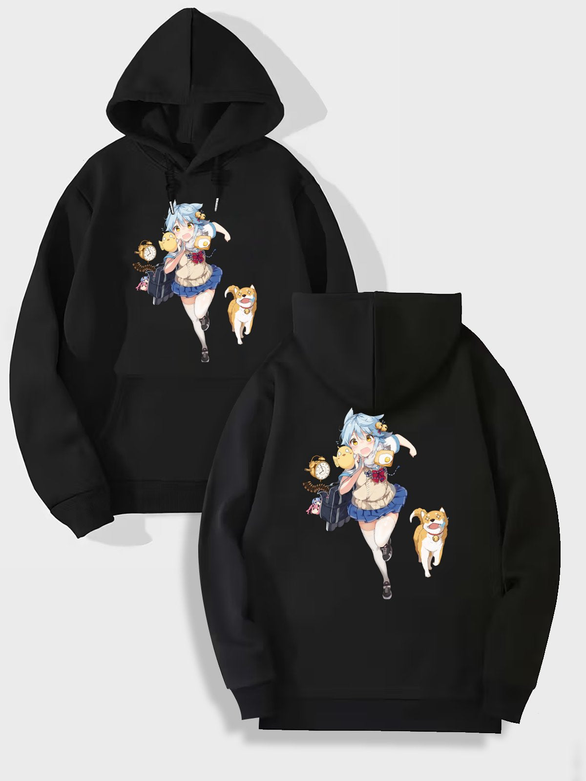 Custom cartoon hoodie with double-sided printing