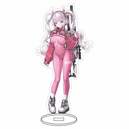 Anime Girl Standee Double-Sided Clear Display Figure Kawaii Character Desk Decor Collectible Gift Acrylic Standee