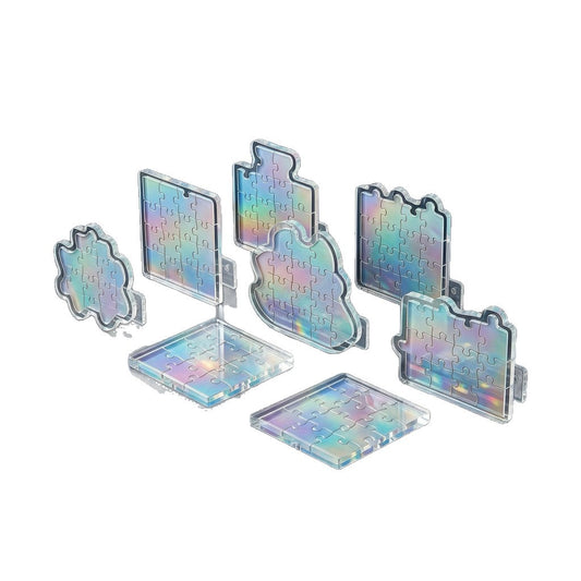 Custom Acrylic Puzzle Fridge Magnet DIY Photo Logo Scenic Souvenir Creative Travel Magnetic Sticker