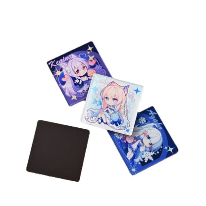 Custom Acrylic Anime Fridge Magnet – Personalized Text Cartoon City Souvenir
