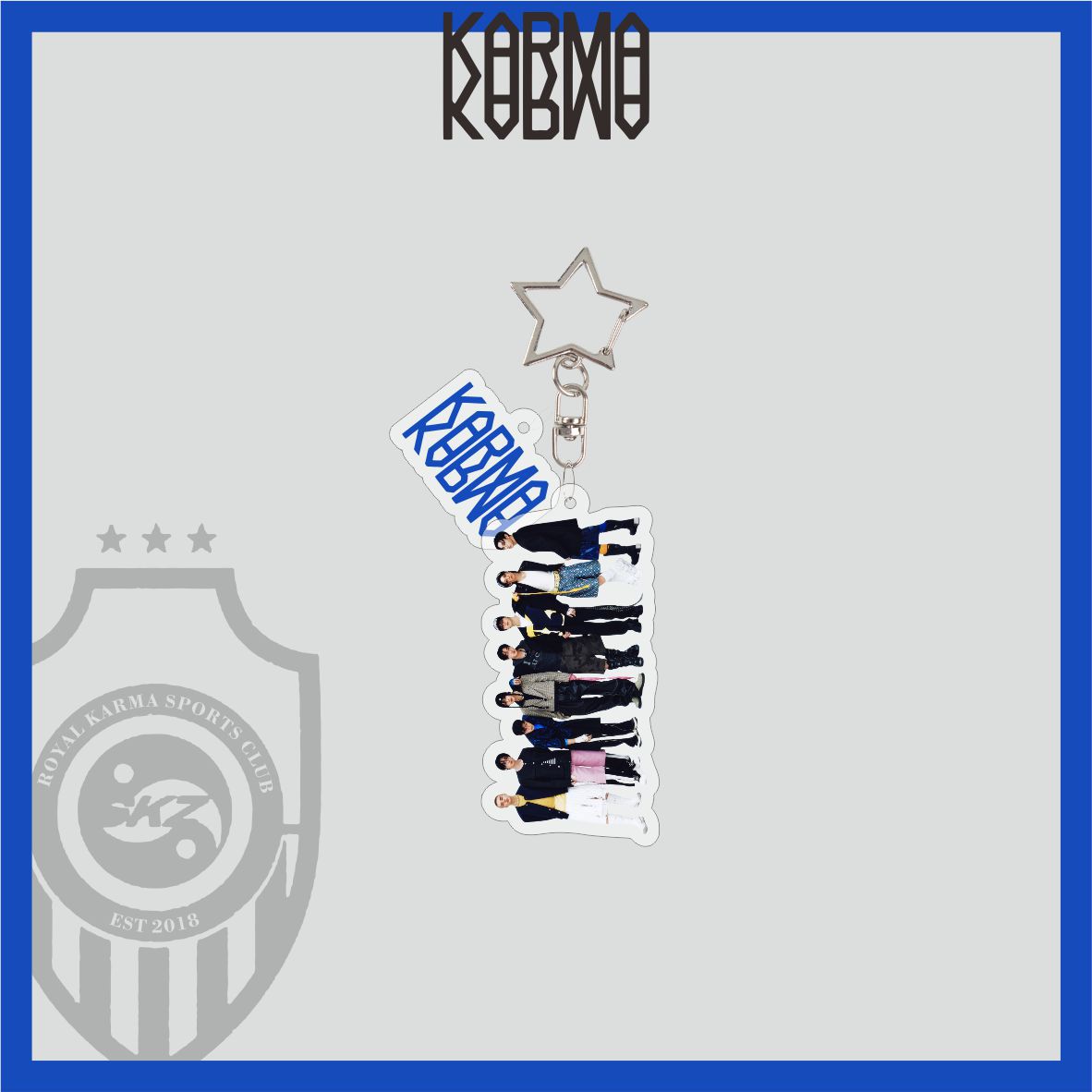 Stray Kids ‘KARMA’ Acrylic Keyring Charm – Official Merchandise